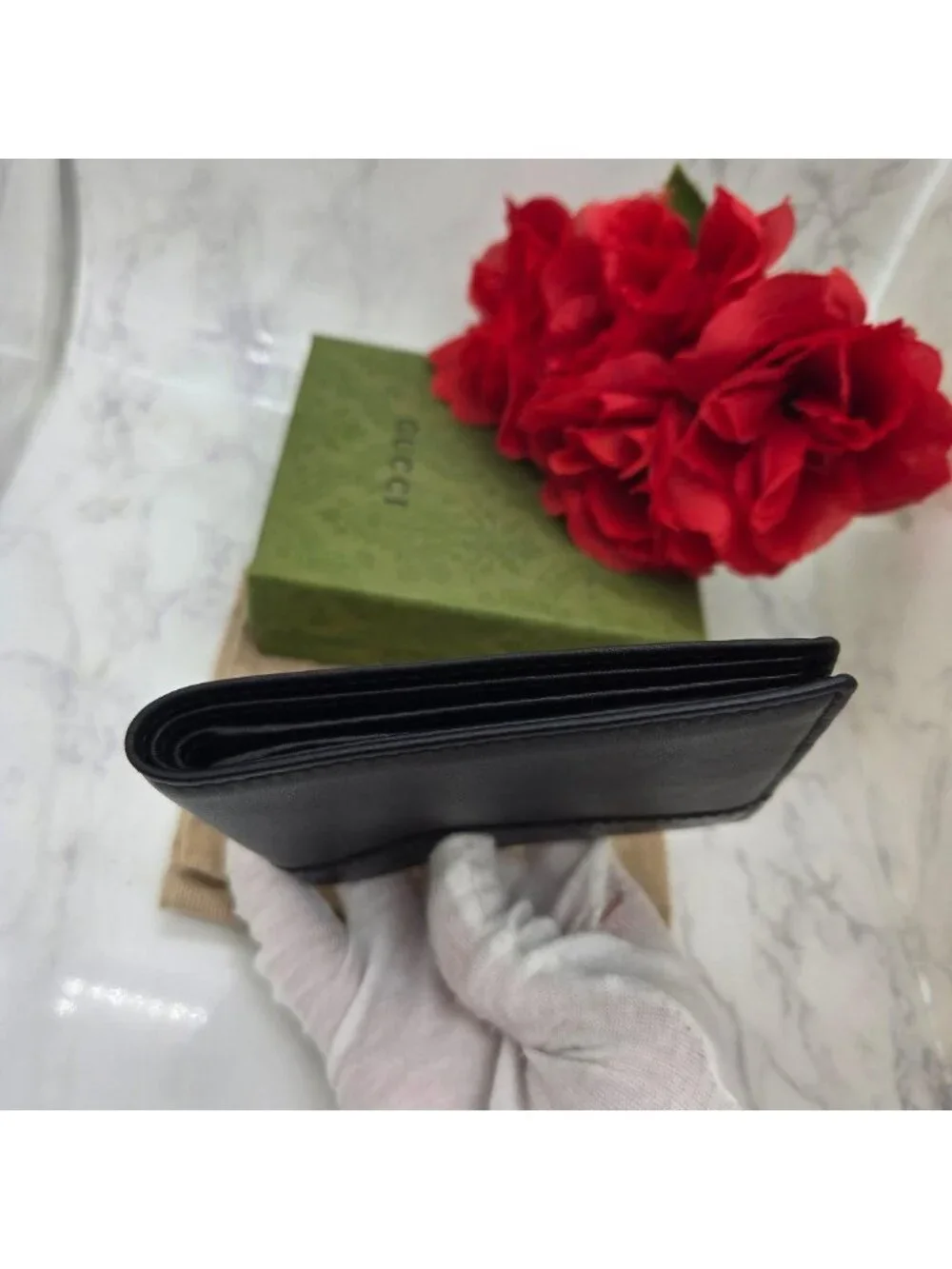 Gucci Billfold Folding Wallet Microshima GG